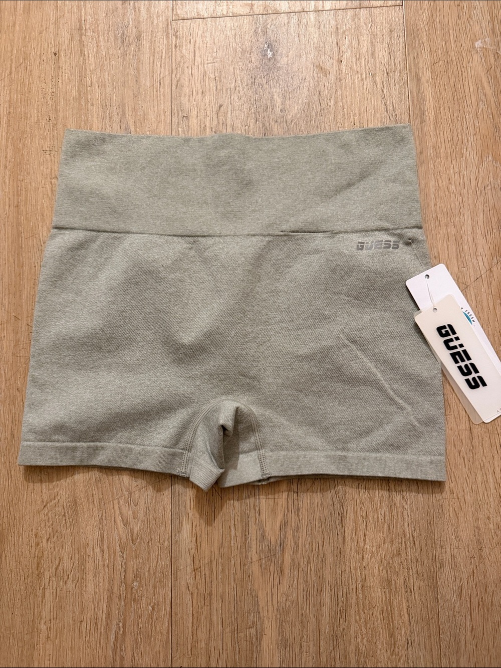 GUESS Olive Seamless High-Rise Bike Shorts